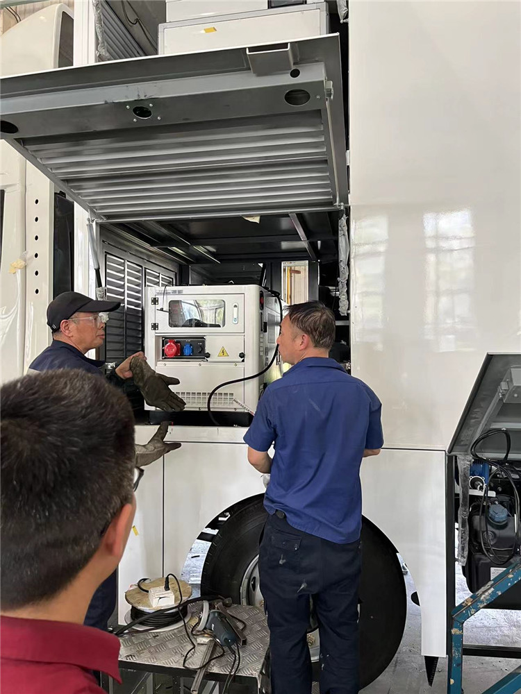 陜西流動檢測車配的10千瓦柴油發(fā)電機