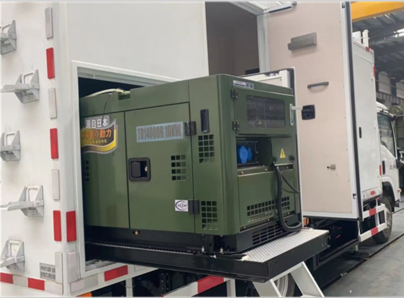 改裝車場(chǎng)用的10千瓦柴油發(fā)電機(jī)