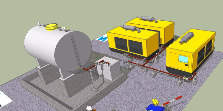 大澤動(dòng)力柴油發(fā)電機(jī)外置油箱使用方法
